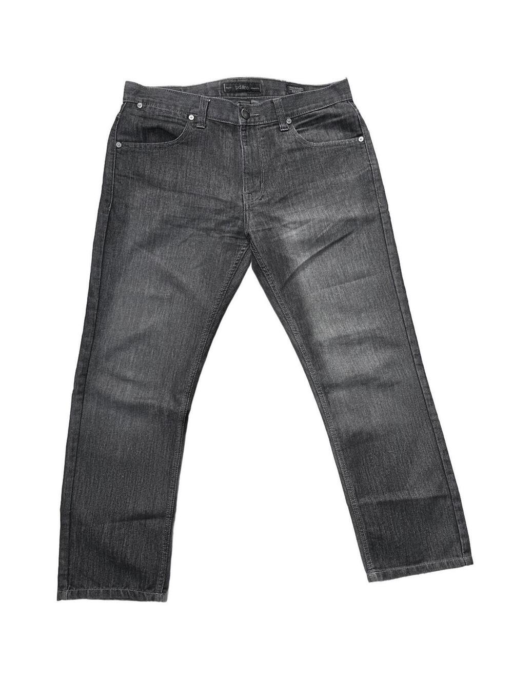 PD &C  Paper Denim and Cloth Mens Slim Straight Grey Cotton Blend Jeans 34x27